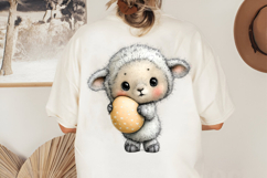 Fluffy Bunny Lamb Easter Clipart Product Image 2