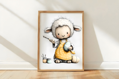 Fluffy Bunny Lamb Easter Clipart Product Image 3