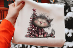 Fluffy Christmas Cats Clipart Product Image 2