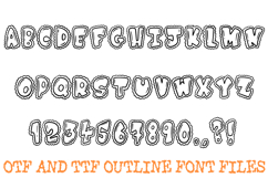 Fluffy Cloud Font Doodle Lettering Bubble Cartoon ABC OTF Product Image 2