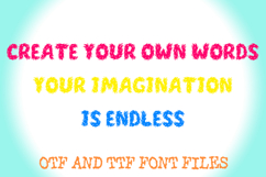 Fluffy Hair Alphabet Lettering ABC Fur Text Font OTF Product Image 3