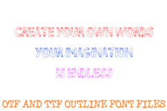 Fluffy Kitten Alphabet Lettering Font Paws ABC OTF TTF Product Image 3