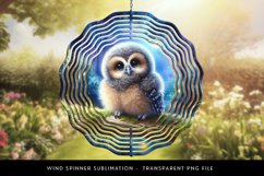 Baby Owl wind spinner sublimation design Product Image 1
