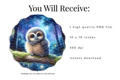 Baby Owl wind spinner sublimation design Product Image 2