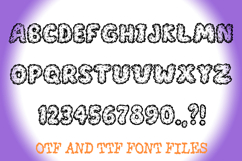 Fluffy Tail Alphabet Lettering ABC Fur Text Font OTF Product Image 2