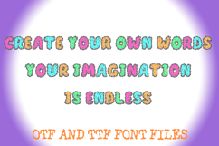Fluffy Tail Alphabet Lettering ABC Fur Text Font OTF Product Image 3