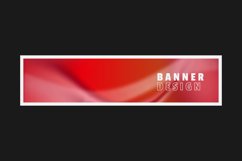 Fluid and wavy blur gradient horizontal banner template Product Image 1