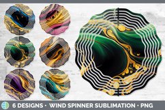 Bundle of six Fluid Art wind spinner sublimation designs