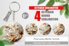 Keychain Luxury Fluid Marble Product Image 1