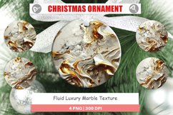 Christmas Ornaments Luxury Fluid Marble Product Image 1