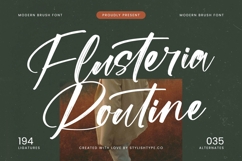 Flusteria Routine - Modern Brush Font Product Image 1