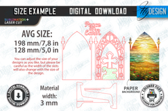 Christian Christmas Signs Laser Cut Bundle|3D Nativity Signs Product Image 13
