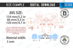 Christmas Candle Holder Laser Cut|Candlestick|Xmas House SVG Product Image 3