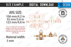 Christmas Candle Holder Laser Cut|Candlestick|Xmas House SVG Product Image 3