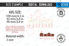 3D Christmas Candle Holders Laser Cut Bundle|Chistmas Houses Product Image 15
