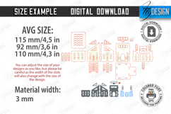 Christmas Candle Holder Laser Cut|Candlestick|Xmas House SVG Product Image 3