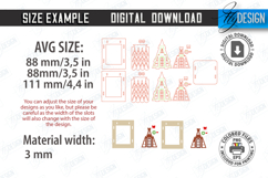 Christmas Candle Holder Laser Cut|Candlestick|Xmas House SVG Product Image 3