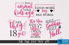 Sarcastic Mom SVG Bundle|Sassy Quotes SVG Design|Mum SVG v.1 Product Image 2