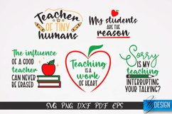 Teacher Quotes SVG Bundle|School Quotes SVG|Funny Teacher v1 Product Image 5