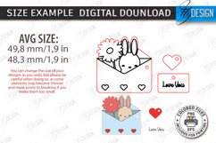 Valentine’s Day Love Keychains Laser Cut Bundle|Love Symbol Product Image 2