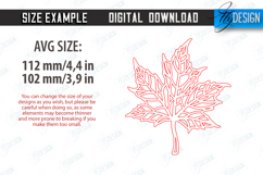 Fall Leaves Laser Cut Bundle|Autumn Symbol|Wooden Leaves SVG Product Image 2