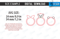 Wooden Rings Laser cut Bundle,Kids Finger Rings, Accessories Product Image 2