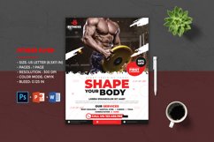 Fitness Flyer Template | Gym Flyer Template Product Image 1