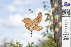Flying Bird Wood Ornament Laser Cut Bundle | Garden Decor Product Image 3