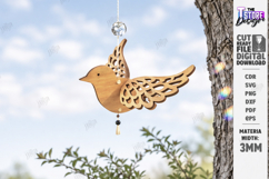 Flying Bird Wood Ornament Laser Cut Bundle | Garden Decor Product Image 10