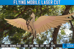Flying Mobile Laser Cut | Baby Mobile | Flying Pegasus | CNC Product Image 2