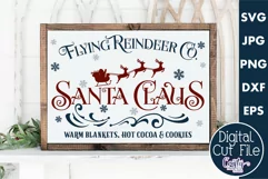 Flying Reindeer Co Christmas Farmhouse Sign Svg Product Image 1