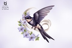 Flying Swallow Sublimation Clipart Bundle Product Image 2