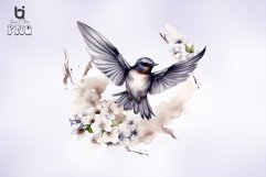 Flying Swallow Sublimation Clipart Bundle Product Image 3