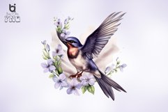 Flying Swallow Sublimation Clipart Bundle Product Image 4