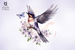 Flying Swallow Sublimation Clipart Bundle Product Image 5
