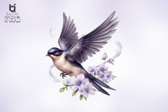 Flying Swallow Sublimation Clipart Bundle Product Image 7