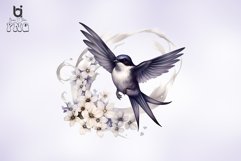 Flying Swallow Sublimation Clipart Bundle Product Image 8