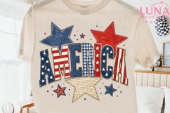 America Patriotic 4th of July PNG, Retro Independence Day PN Product Image 1