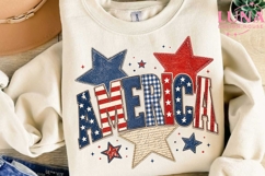 America Patriotic 4th of July PNG, Retro Independence Day PN Product Image 2