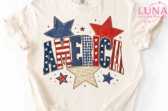 America Patriotic 4th of July PNG, Retro Independence Day PN Product Image 4