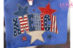 America Patriotic 4th of July PNG, Retro Independence Day PN Product Image 6