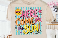 Here Come The Sun PNG, Summer Beach PNG, Retro Summer Sublim Product Image 2