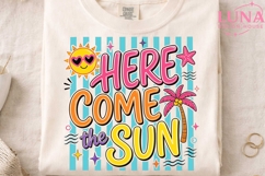 Here Come The Sun PNG, Summer Beach PNG, Retro Summer Sublim Product Image 3