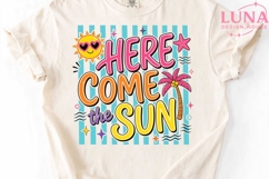 Here Come The Sun PNG, Summer Beach PNG, Retro Summer Sublim Product Image 4