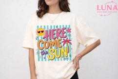 Here Come The Sun PNG, Summer Beach PNG, Retro Summer Sublim Product Image 5