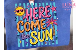 Here Come The Sun PNG, Summer Beach PNG, Retro Summer Sublim Product Image 6