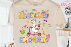 Off to Regulate Emotions Duck PNG, Summer Duck Scooter PNG Product Image 2