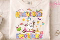 Off to Regulate Emotions Duck PNG, Summer Duck Scooter PNG Product Image 3