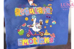 Off to Regulate Emotions Duck PNG, Summer Duck Scooter PNG Product Image 6