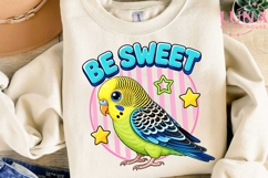 Cute Budgie Bird Be Sweet PNG, Parakeet Clipart, Bird Sublim Product Image 3